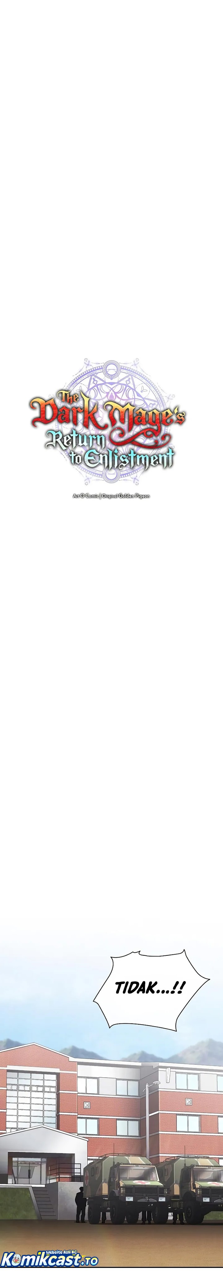 The Dark Mage’s Return to Enlistment Chapter 59 Bahasa Indonesia