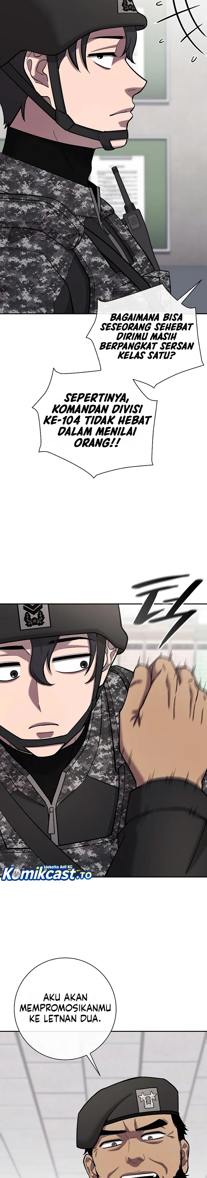 The Dark Mage’s Return to Enlistment Chapter 59 Bahasa Indonesia