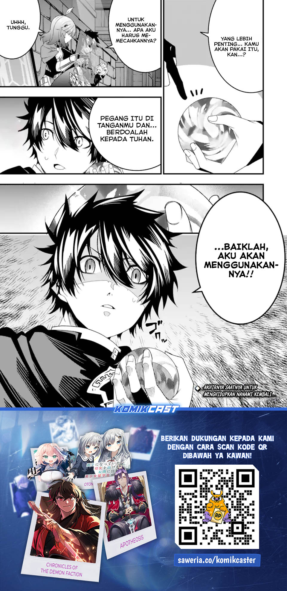 The Darkness was Comfortable for Me Chapter 33 Bahasa Indonesia