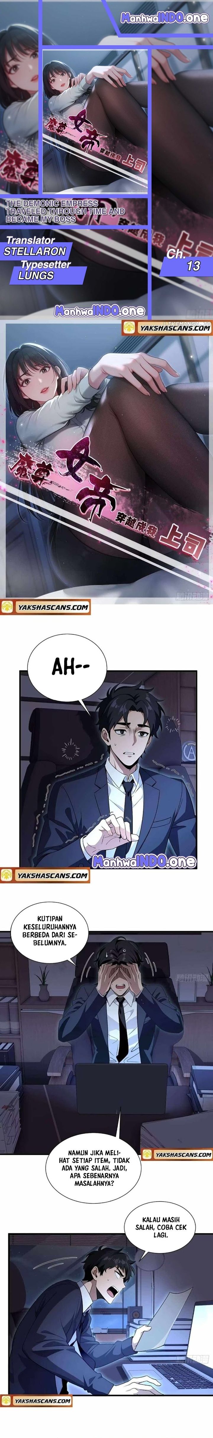 The Demonic Empress Traveled Through Time And Became My Boss Chapter 13 Bahasa Indonesia