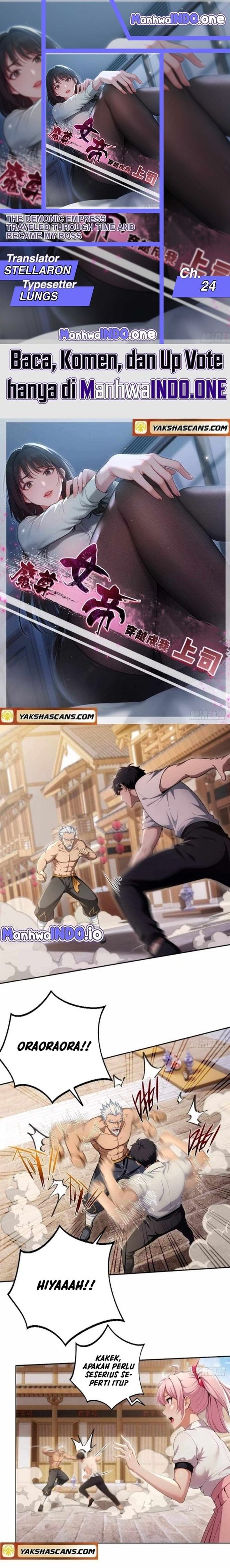 The Demonic Empress Traveled Through Time And Became My Boss Chapter 24 Bahasa Indonesia