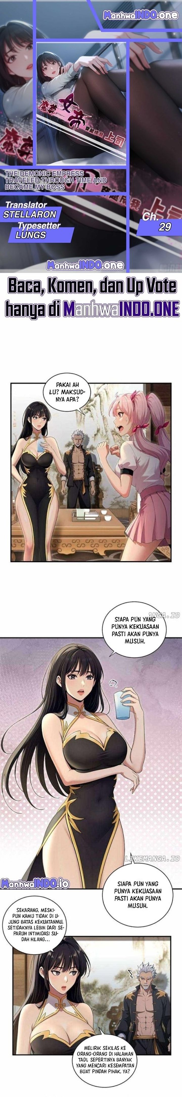 The Demonic Empress Traveled Through Time And Became My Boss Chapter 29 Bahasa Indonesia