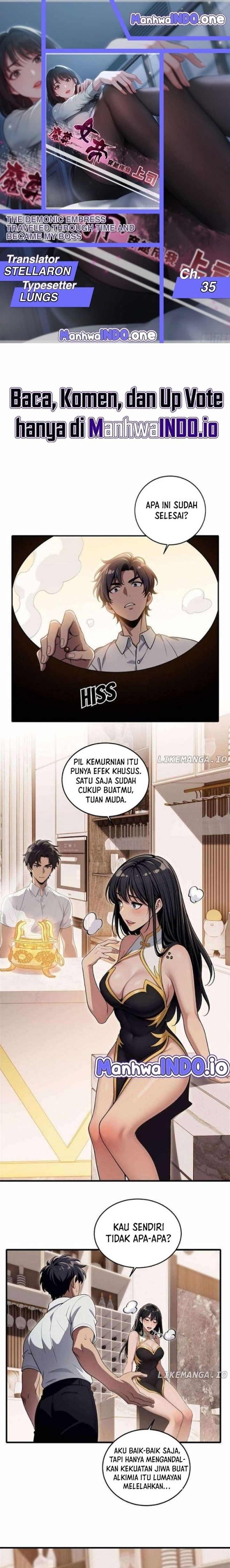 The Demonic Empress Traveled Through Time And Became My Boss Chapter 35 Bahasa Indonesia