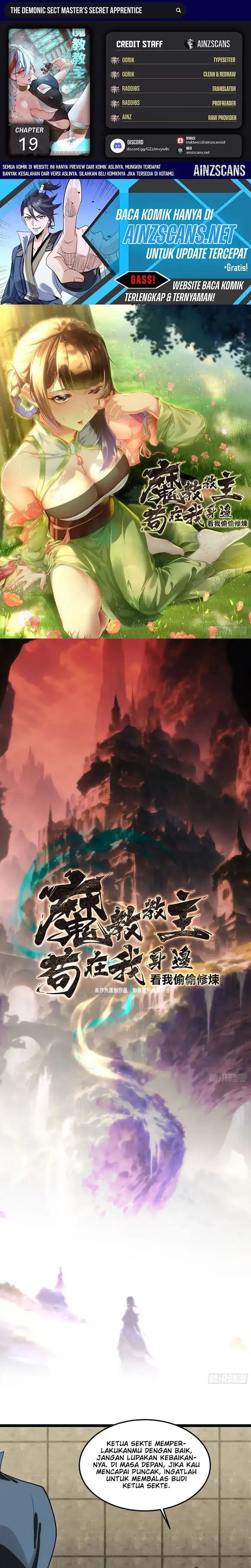 The Demonic Sect Master’s Secret Apprentice Chapter 19 Bahasa Indonesia