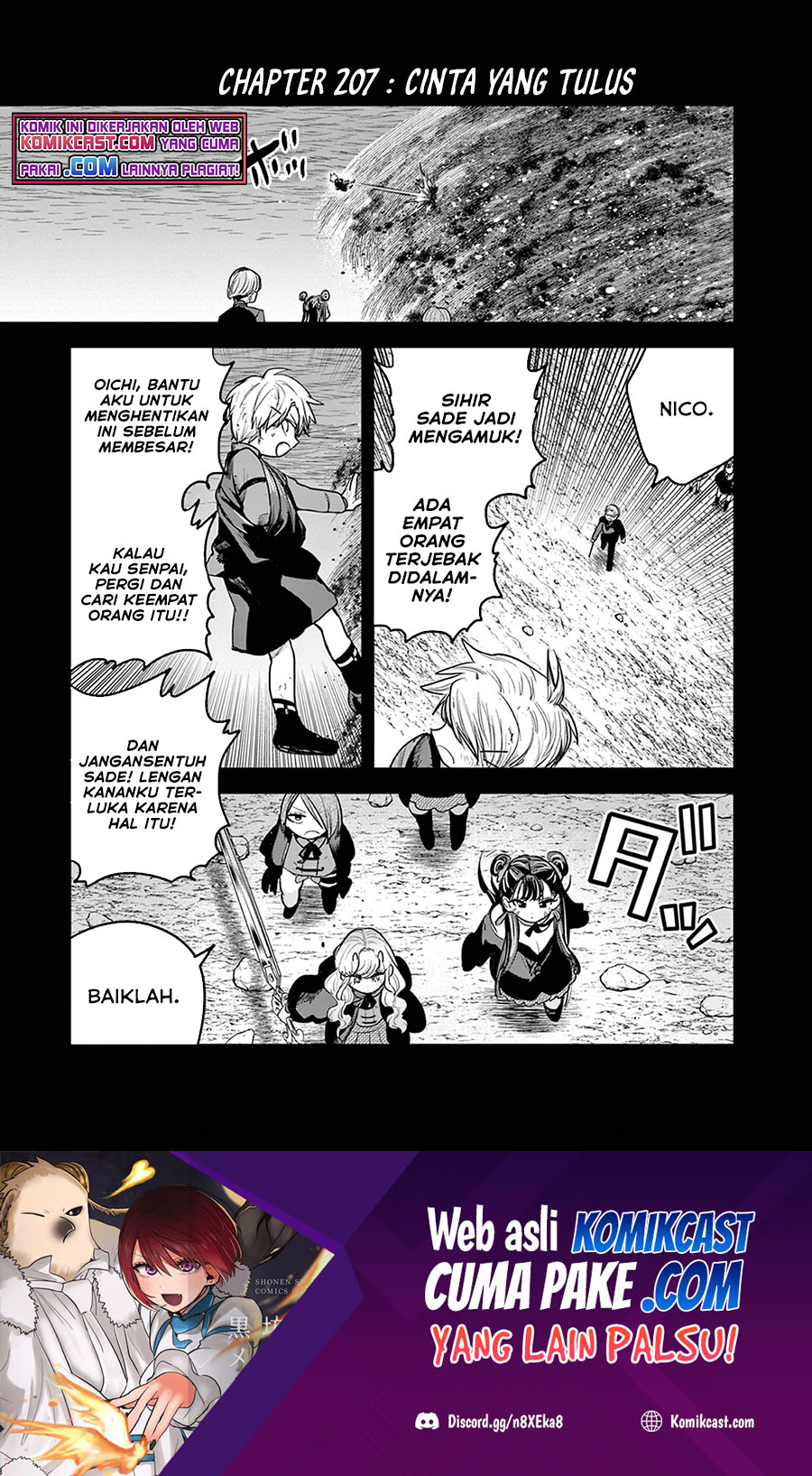 The Duke of Death and his Black Maid Chapter 207 Bahasa Indonesia