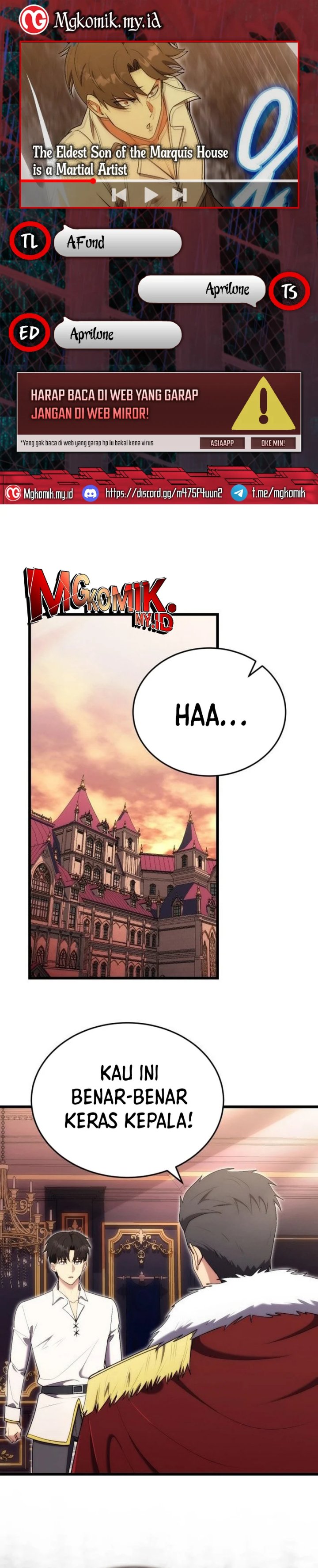 The Eldest Son of the Marquis House is a Martial Artist chapter 8