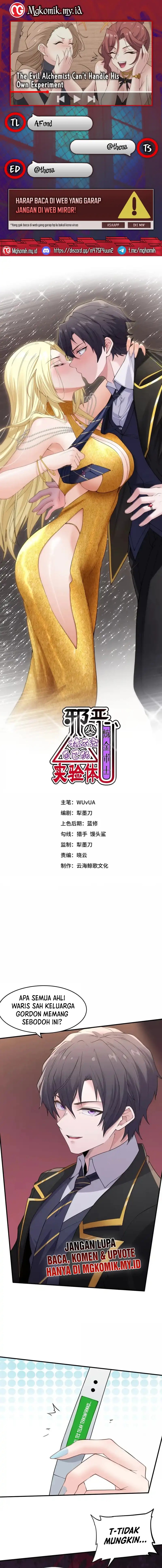 The Evil Alchemist Can’t Handle His Own Experiment Chapter 66 Bahasa Indonesia