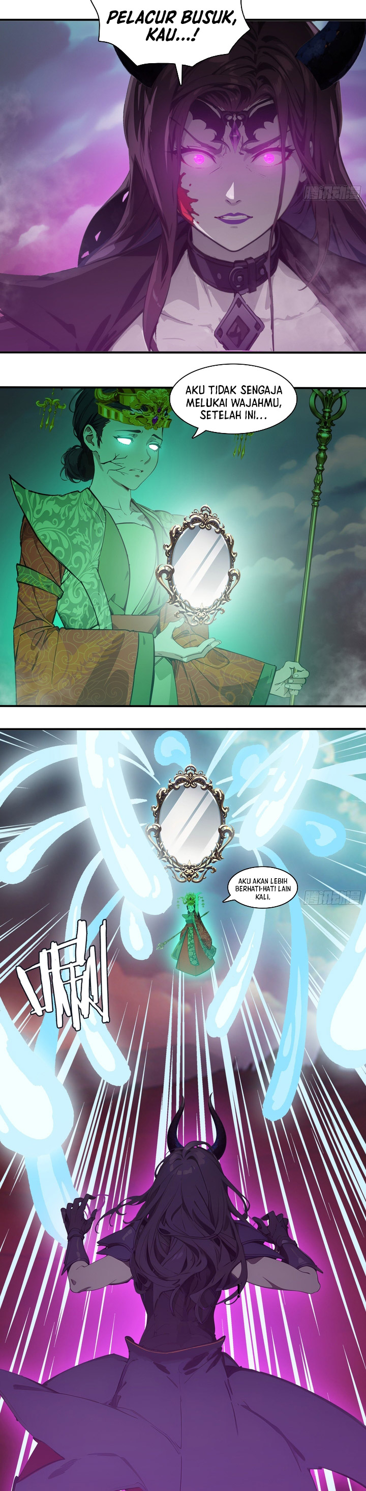 The Evil God Descends, I Own Great Hell Chapter 89 Bahasa Indonesia