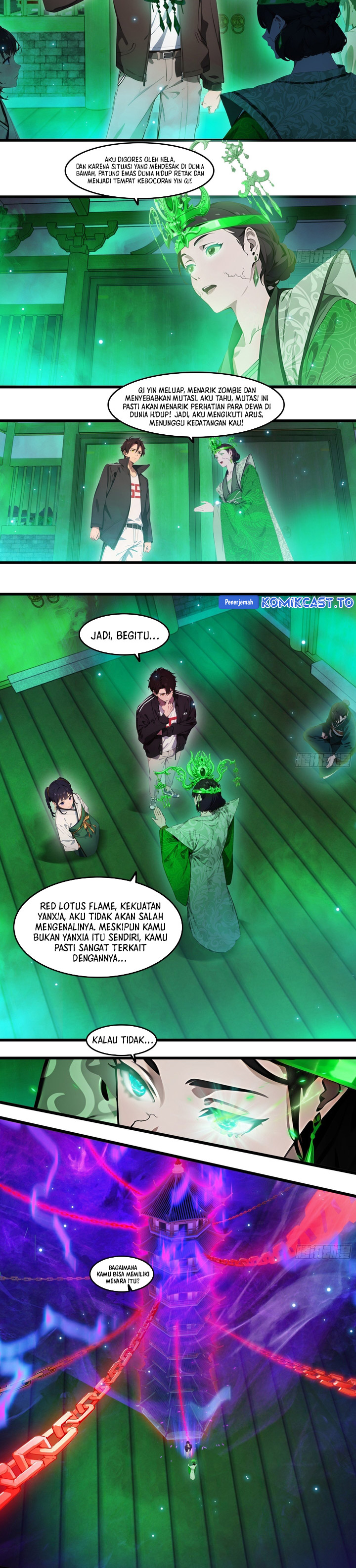 The Evil God Descends, I Own Great Hell Chapter 90 Bahasa Indonesia