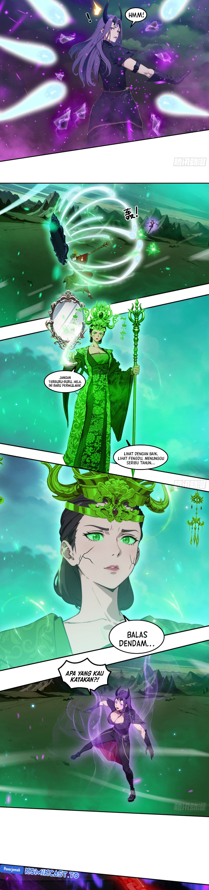 The Evil God Descends, I Own Great Hell chapter 94