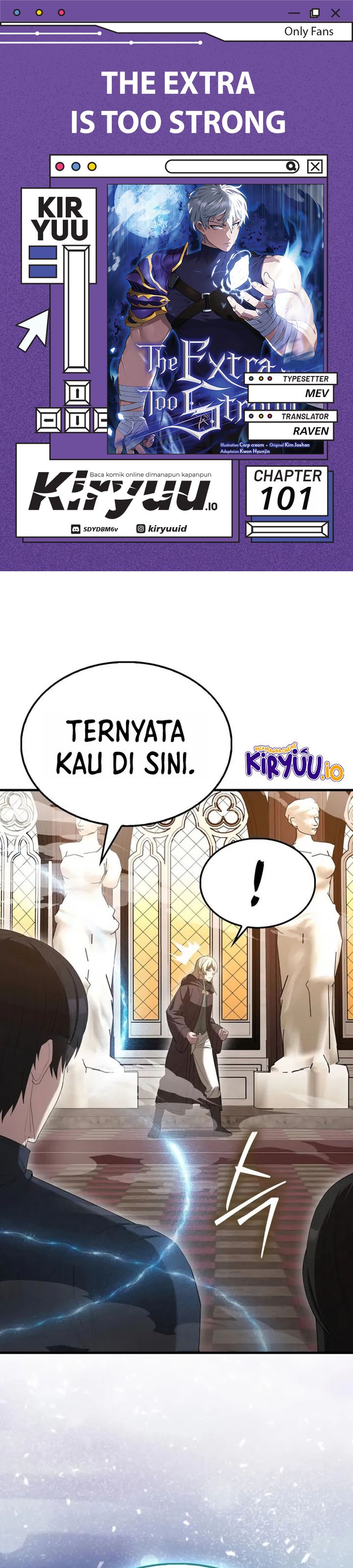 The Extra is Too Strong Chapter 101 Bahasa Indonesia
