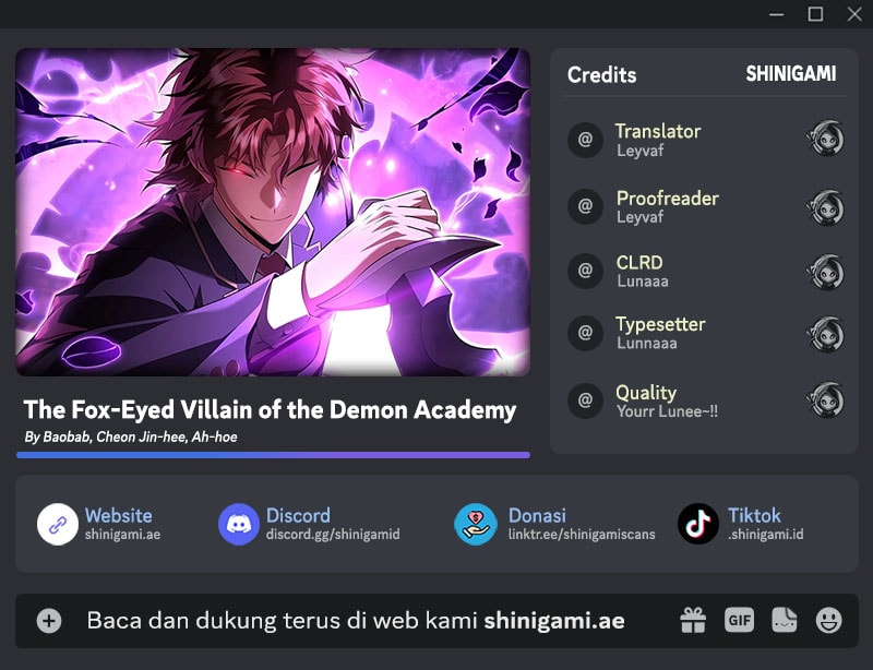 The Fox-Eyed Villain Of The Demon Academy chapter 33