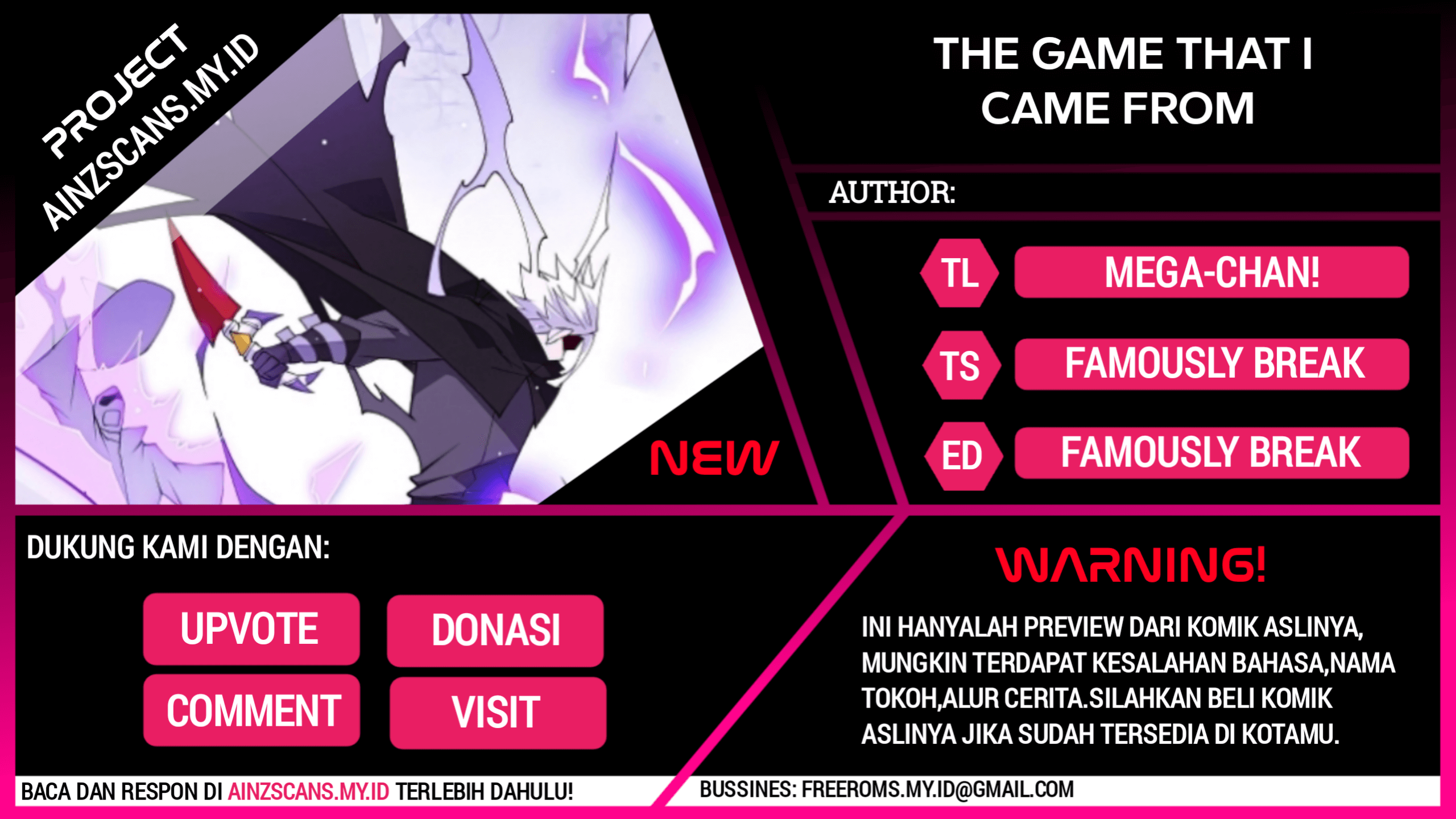The Game That I Came From Chapter 107 Bahasa Indonesia