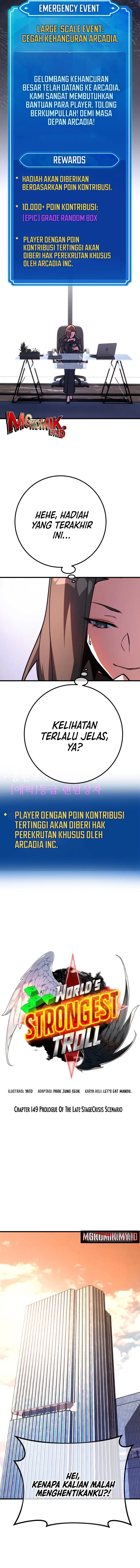 The Game’s Top Troll (The Game’s Greatest Troll) chapter 149
