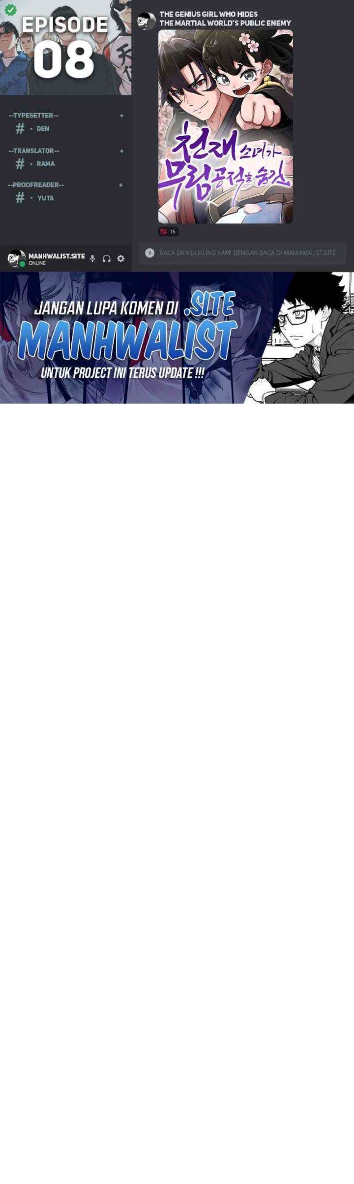 The Genius Girl Who Hides the Martial World’s Public Enemy Chapter 08 Bahasa Indonesia
