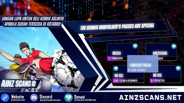The Genius Midfielder’s Pass Is Special Chapter 14 Bahasa Indonesia