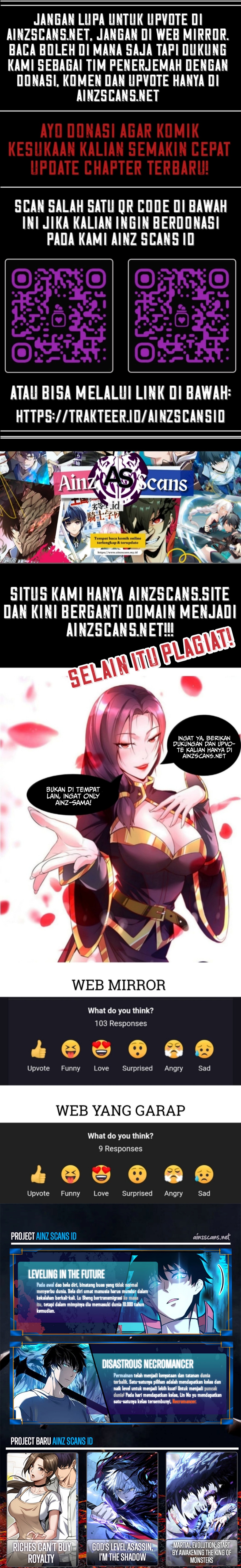 The Great Villain Senior Brother and All of His Yandere Junior Sisters Chapter 141 Bahasa Indonesia