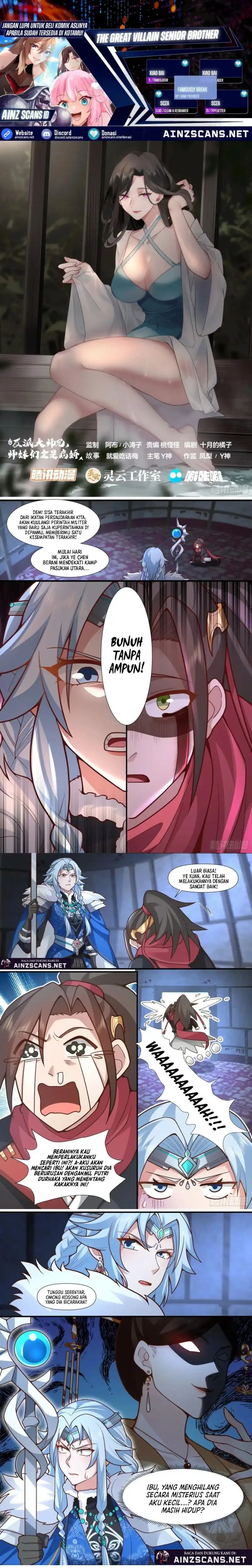 The Great Villain Senior Brother and All of His Yandere Junior Sisters Chapter 160 Bahasa Indonesia