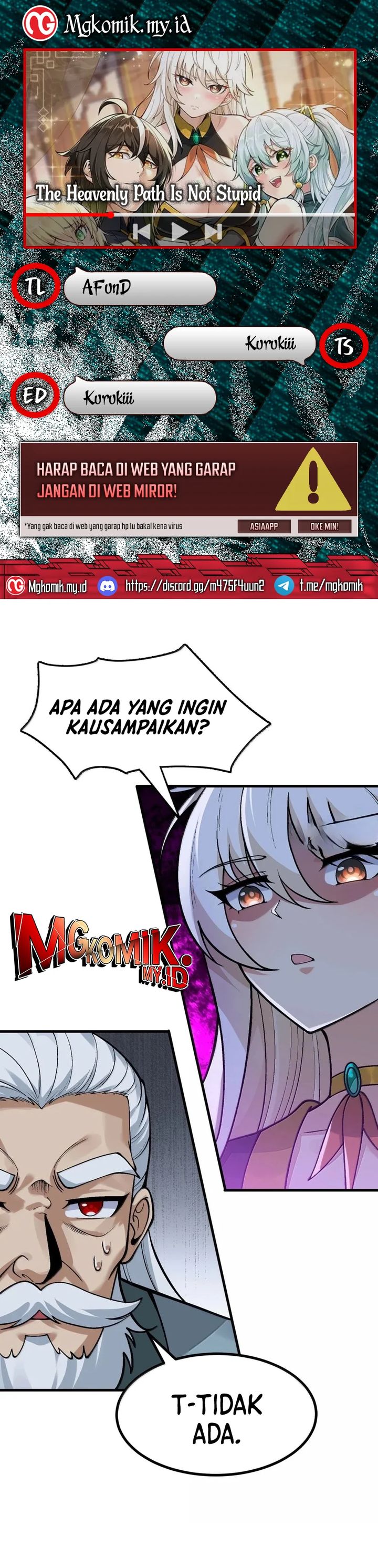 The Heavenly Path Is Not Stupid Chapter 129 Bahasa Indonesia