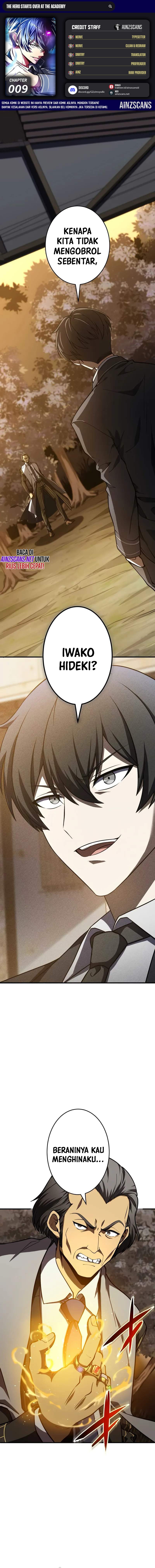 The Hero Starts Over at the Academy chapter 9