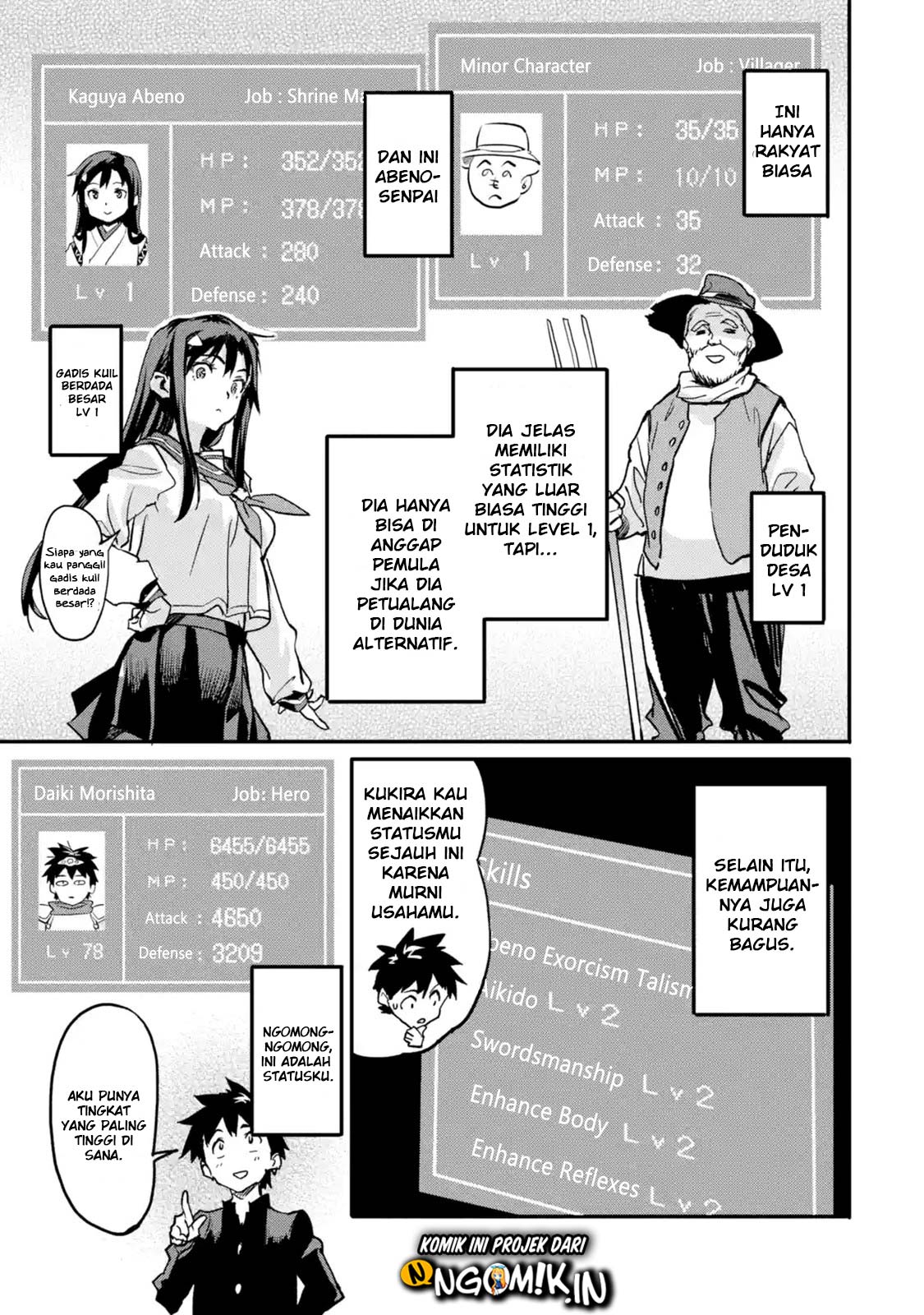 The Hero Who Returned Remains the Strongest in the Modern World Chapter 04.2 Bahasa Indonesia