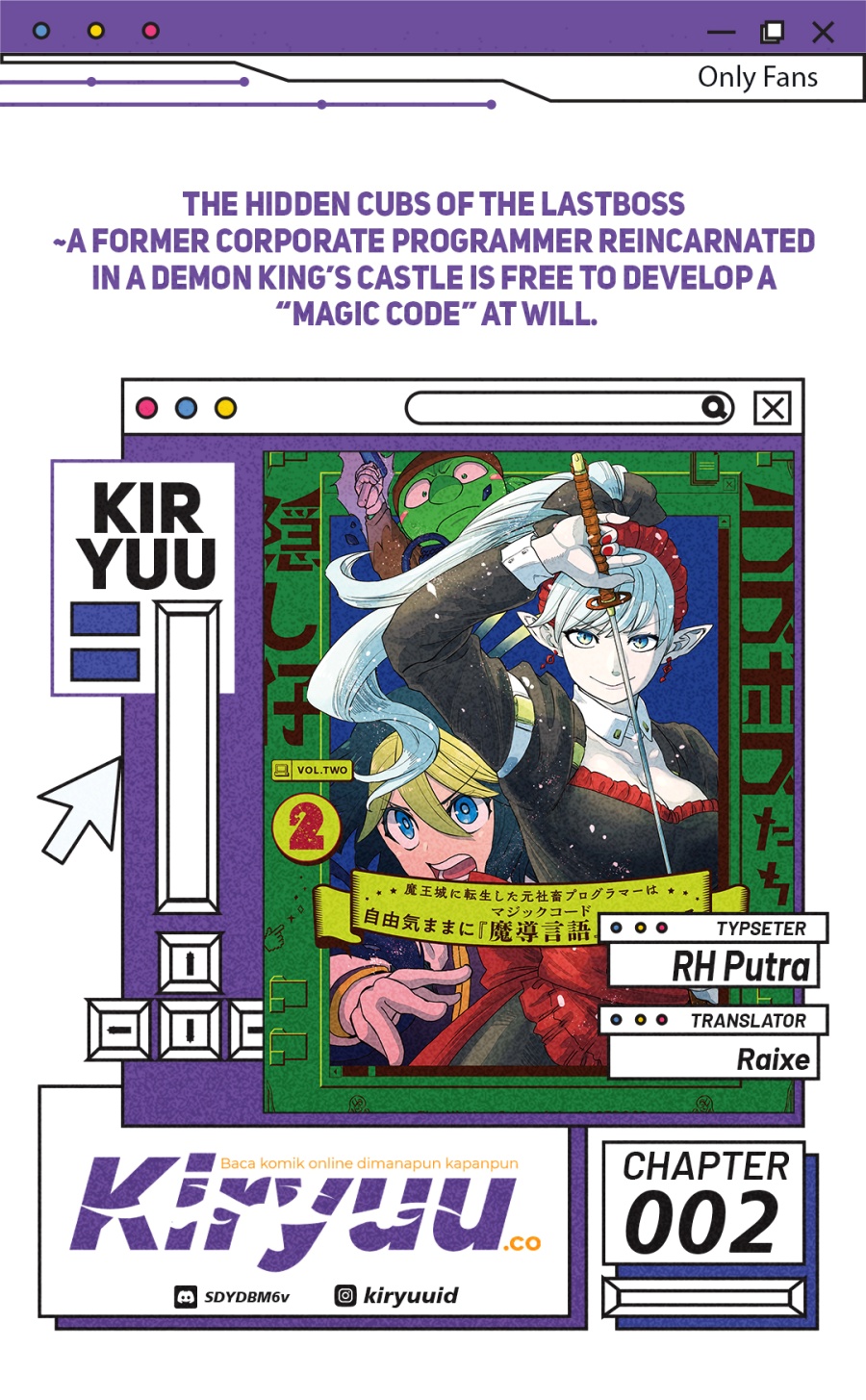 The Hidden Cubs of the Lastboss ~A Former Corporate Programmer Reincarnated in a Demon King’s Castle Is Free to Develop a “Magic Code” at Will.~ chapter 2