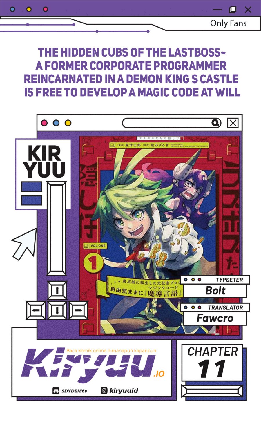 The Hidden Cubs of the Lastboss ~A Former Corporate Programmer Reincarnated in a Demon King’s Castle Is Free to Develop a “Magic Code” at Will.~ chapter 11