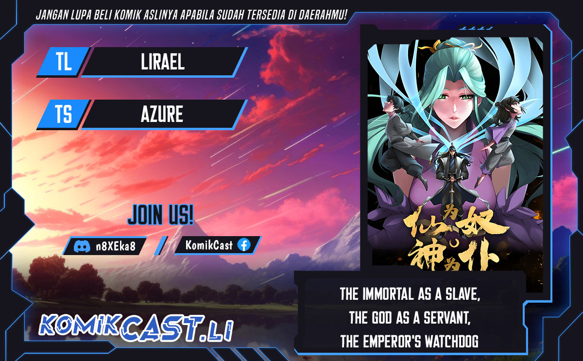 The Immortal as a Slave, the God as a Servant, the Emperor’s Watchdog Chapter 56 Bahasa Indonesia