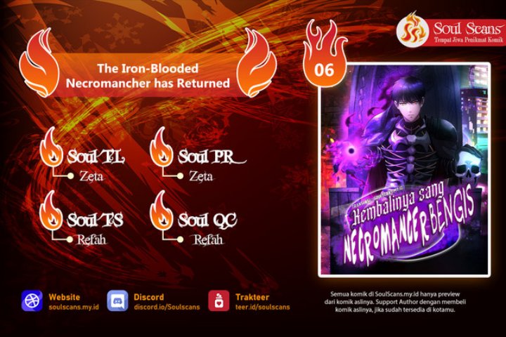 The Iron-Blooded Necromancer Has Returned Chapter 06 Bahasa Indonesia