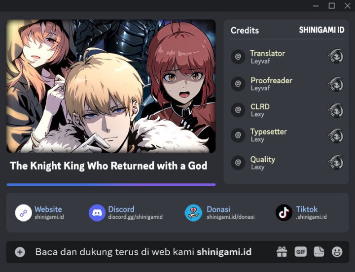 The Knight King Who Returned with a God Chapter 09 Bahasa Indonesia