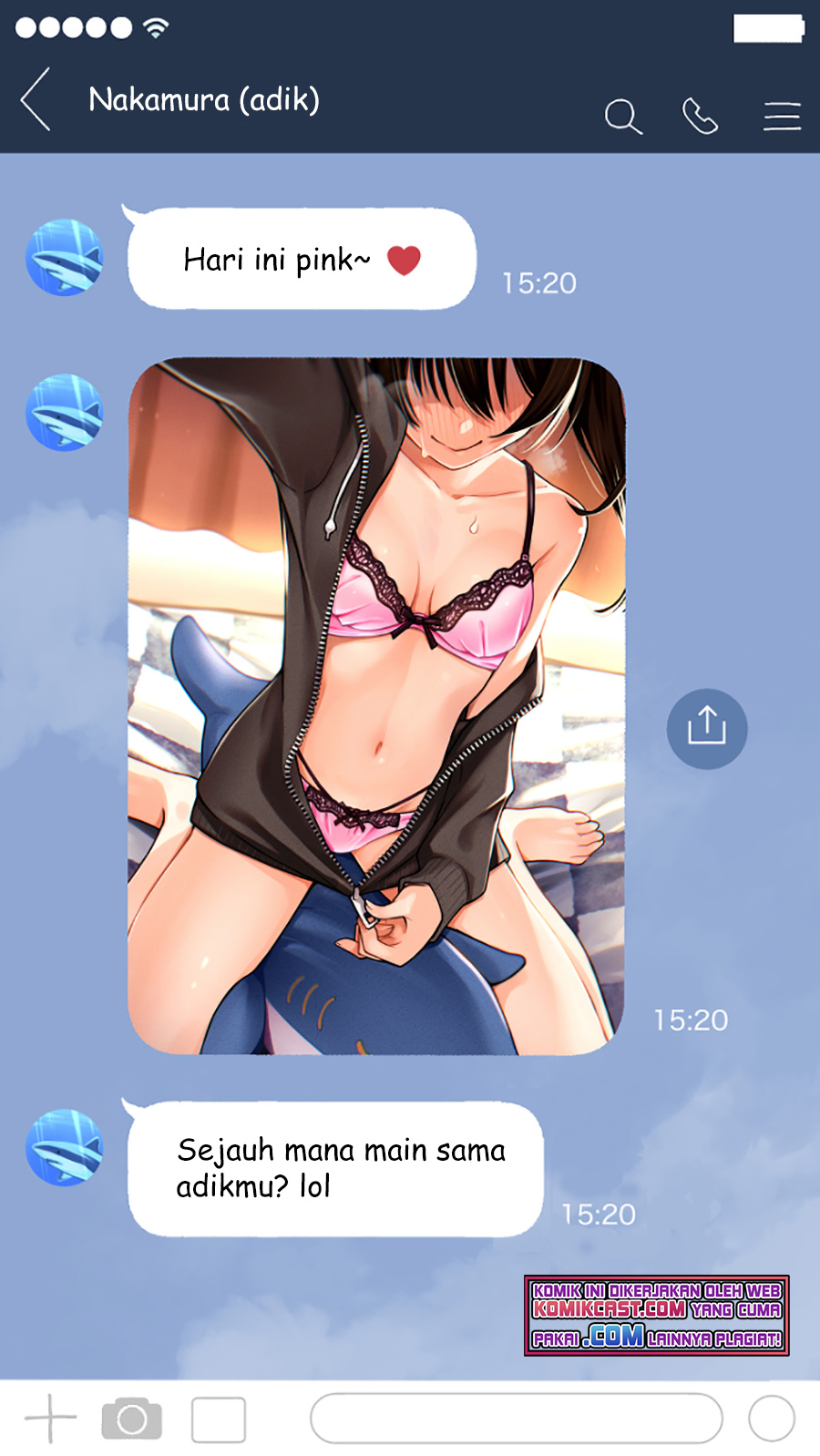 The Kouhai Who Reports the Color of Her Underwear to Me Every Morning for Some Reason chapter 15