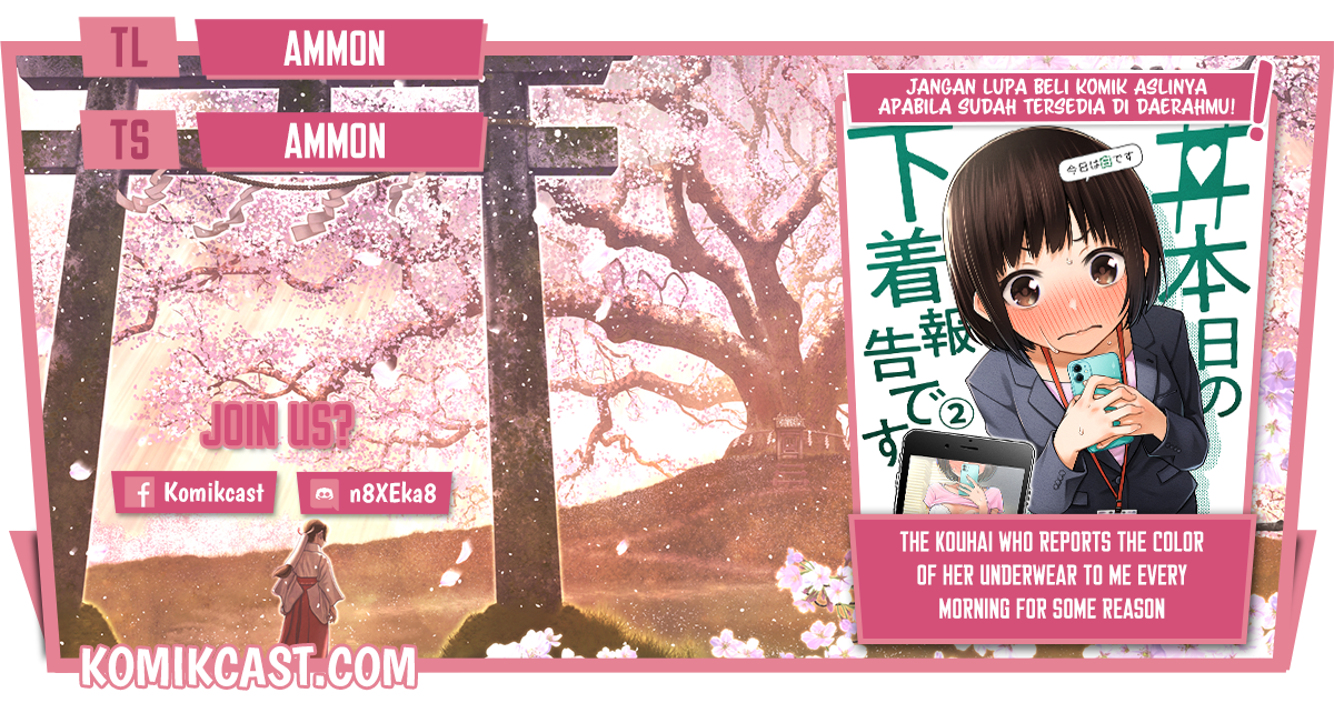 The Kouhai Who Reports the Color of Her Underwear to Me Every Morning for Some Reason Chapter 23 Bahasa Indonesia