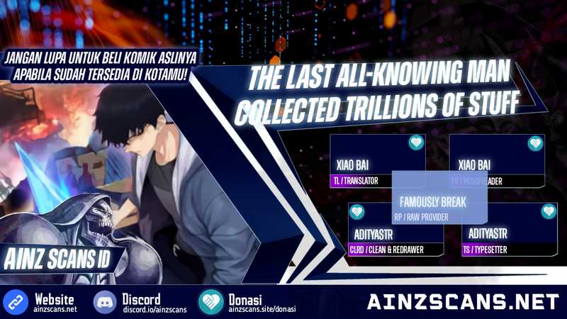 The Last All-Knowing Man Collected Trillions of Stuff from Day One chapter 37