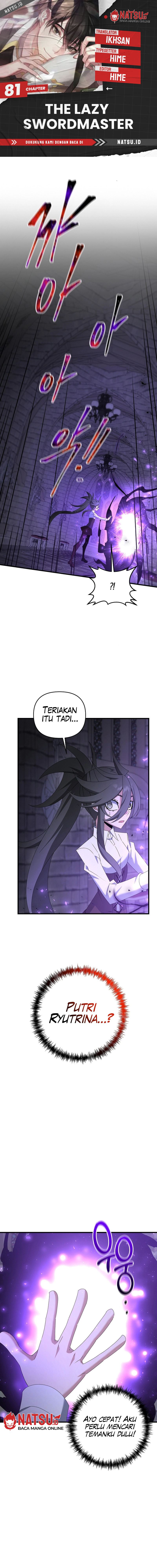 The Lazy Swordmaster Chapter 81 Bahasa Indonesia