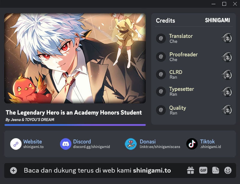 The Legendary Hero Is an Academy Honors Student Chapter 60 Bahasa Indonesia