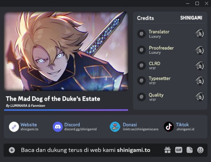 The Mad Dog Of The Duke’s Estate chapter 22