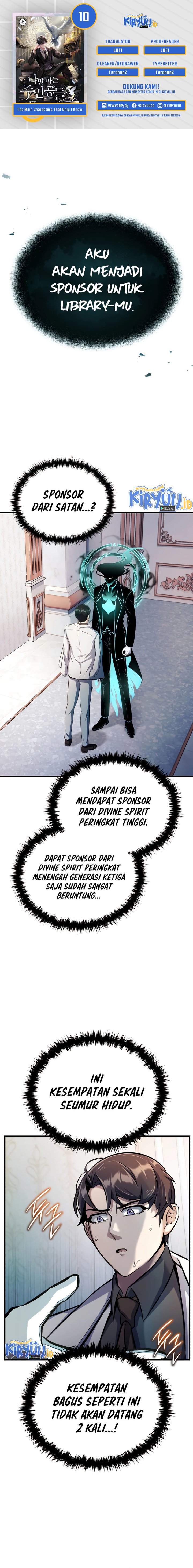 The Main Characters That Only I Know chapter 10