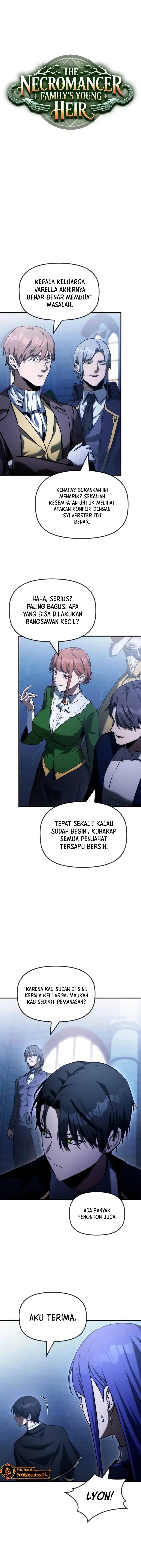 The Necromancer Family’s Young Heir Chapter 38 Bahasa Indonesia