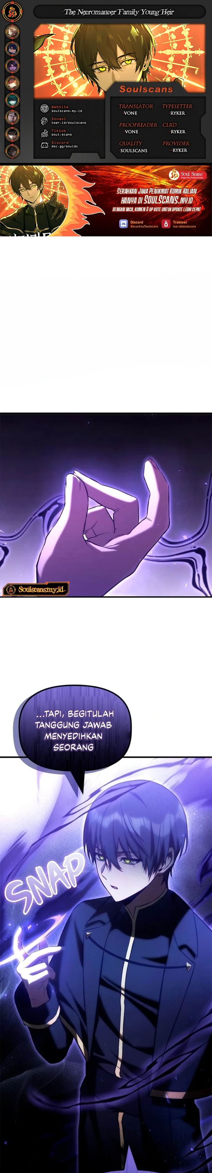 The Necromancer Family’s Young Heir Chapter 45 Bahasa Indonesia