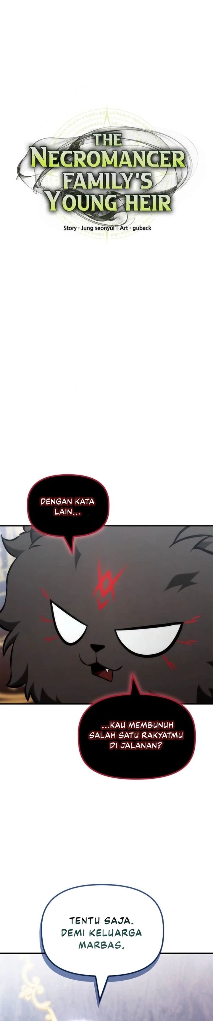 The Necromancer Family’s Young Heir Chapter 45 Bahasa Indonesia