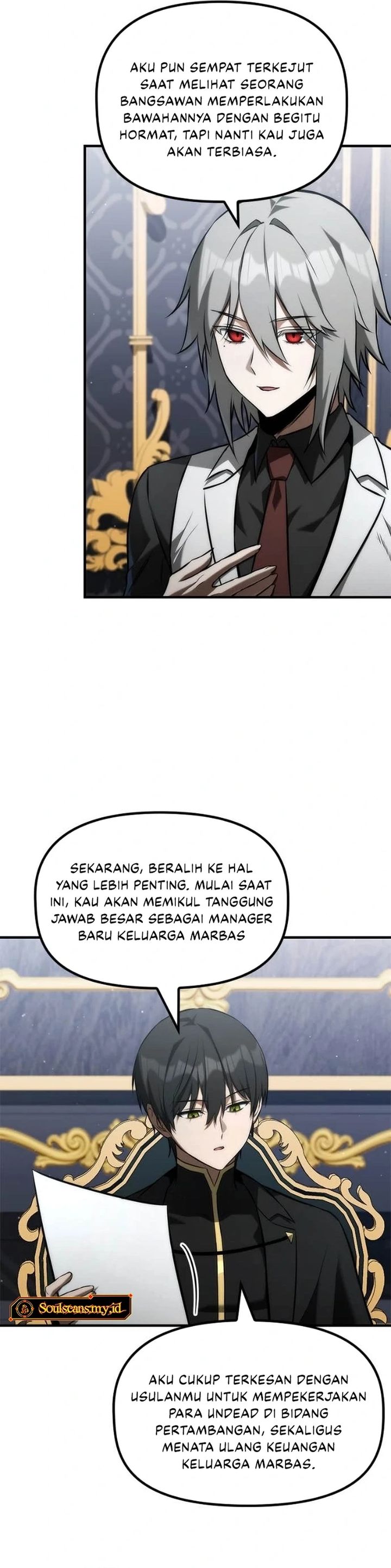 The Necromancer Family’s Young Heir Chapter 45 Bahasa Indonesia