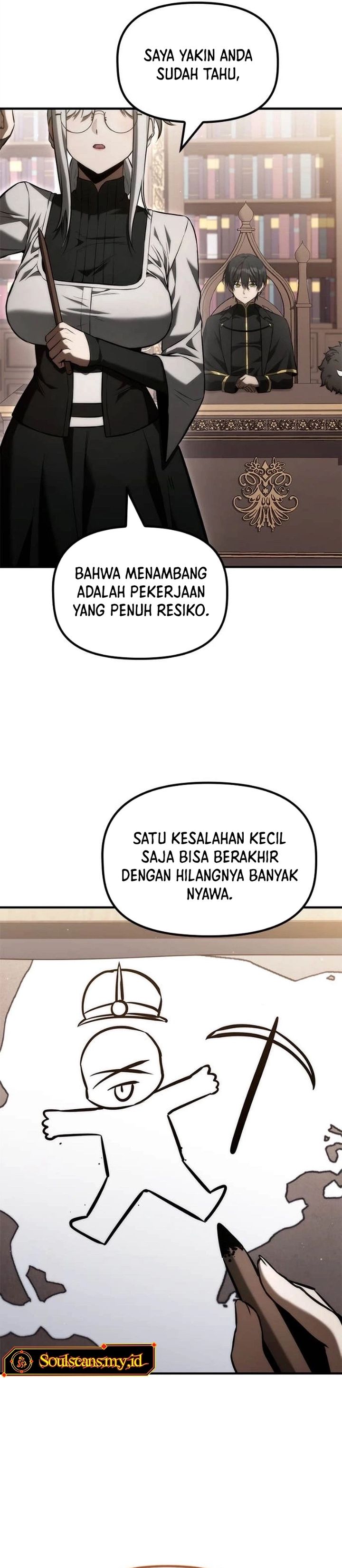 The Necromancer Family’s Young Heir Chapter 46 Bahasa Indonesia