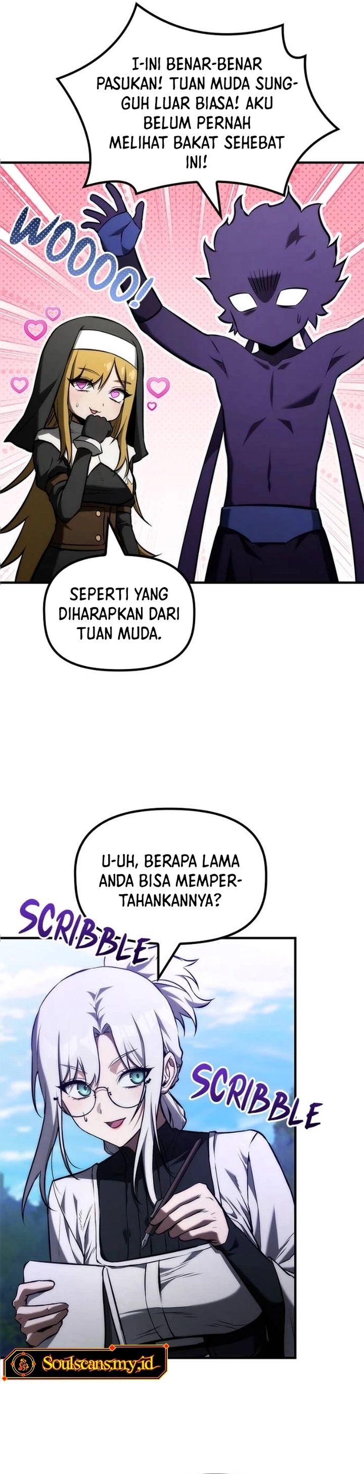 The Necromancer Family’s Young Heir Chapter 46 Bahasa Indonesia