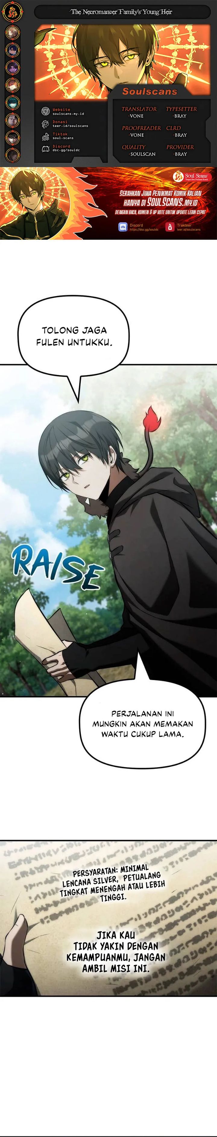 The Necromancer Family’s Young Heir Chapter 48 Bahasa Indonesia