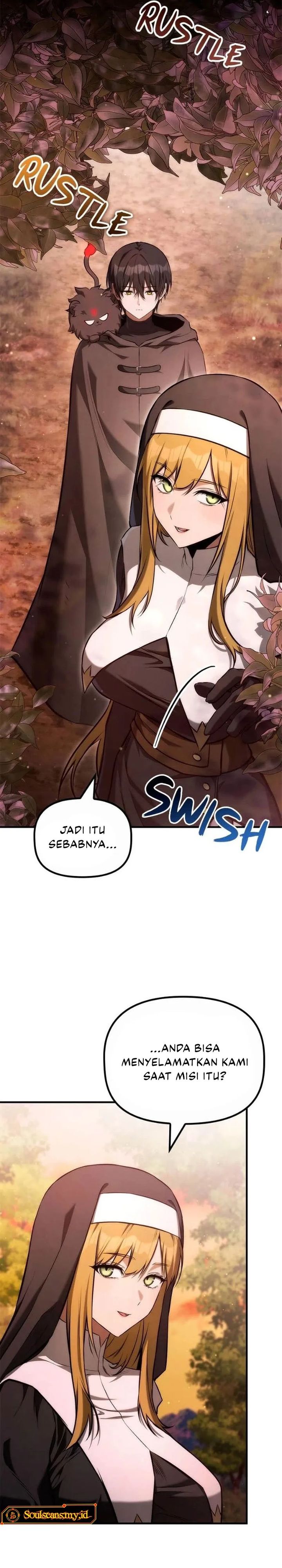 The Necromancer Family’s Young Heir Chapter 48 Bahasa Indonesia