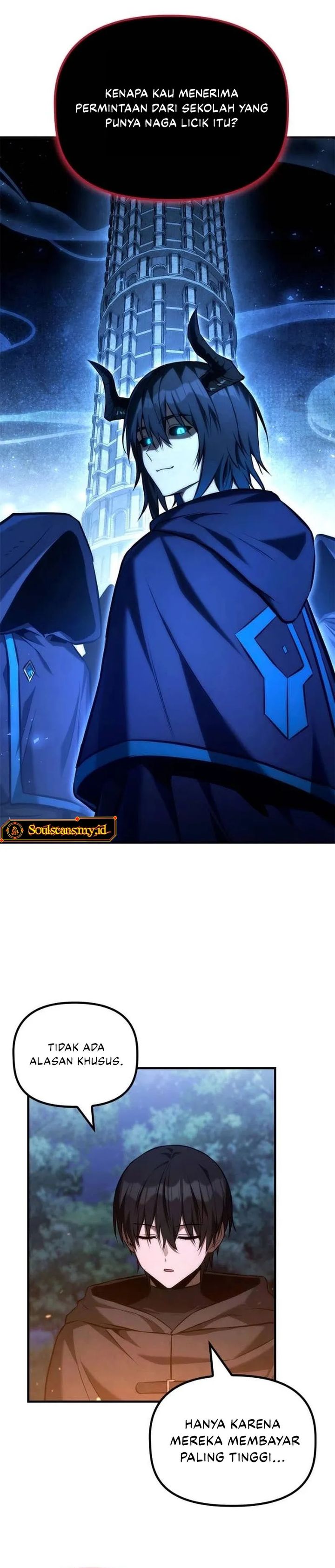The Necromancer Family’s Young Heir Chapter 48 Bahasa Indonesia