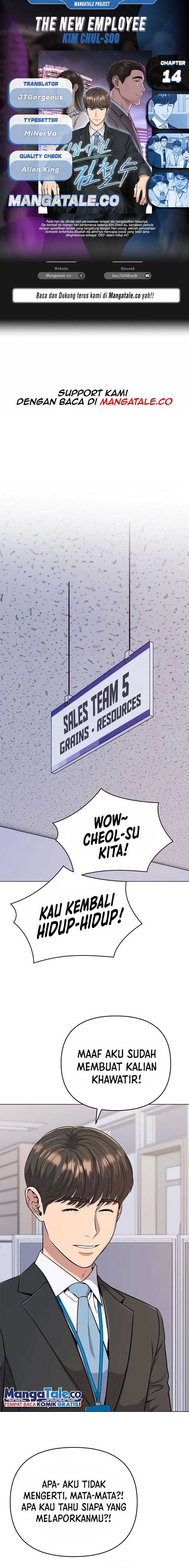 The New Employee Kim Chul-Soo Chapter 14 Bahasa Indonesia