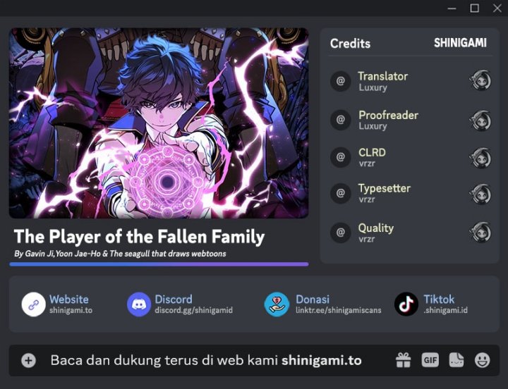 The Player Of The Fallen Family Chapter 22 Bahasa Indonesia