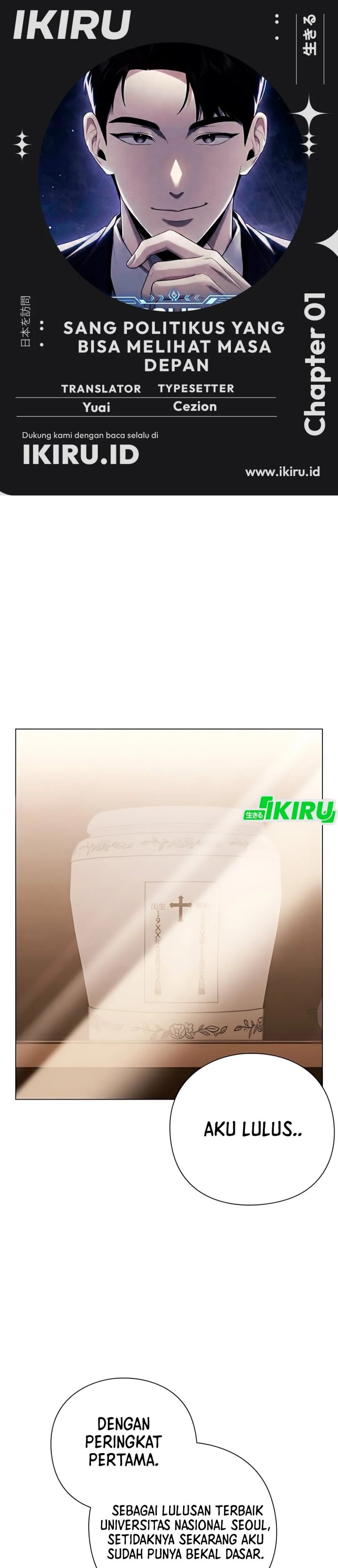 The Politician Who Sees the Future Chapter 01 Bahasa Indonesia