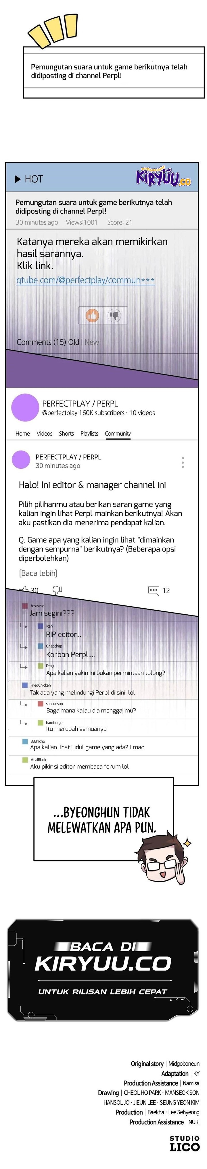 The Possessed Genius Gaming Stream Chapter 16 Bahasa Indonesia